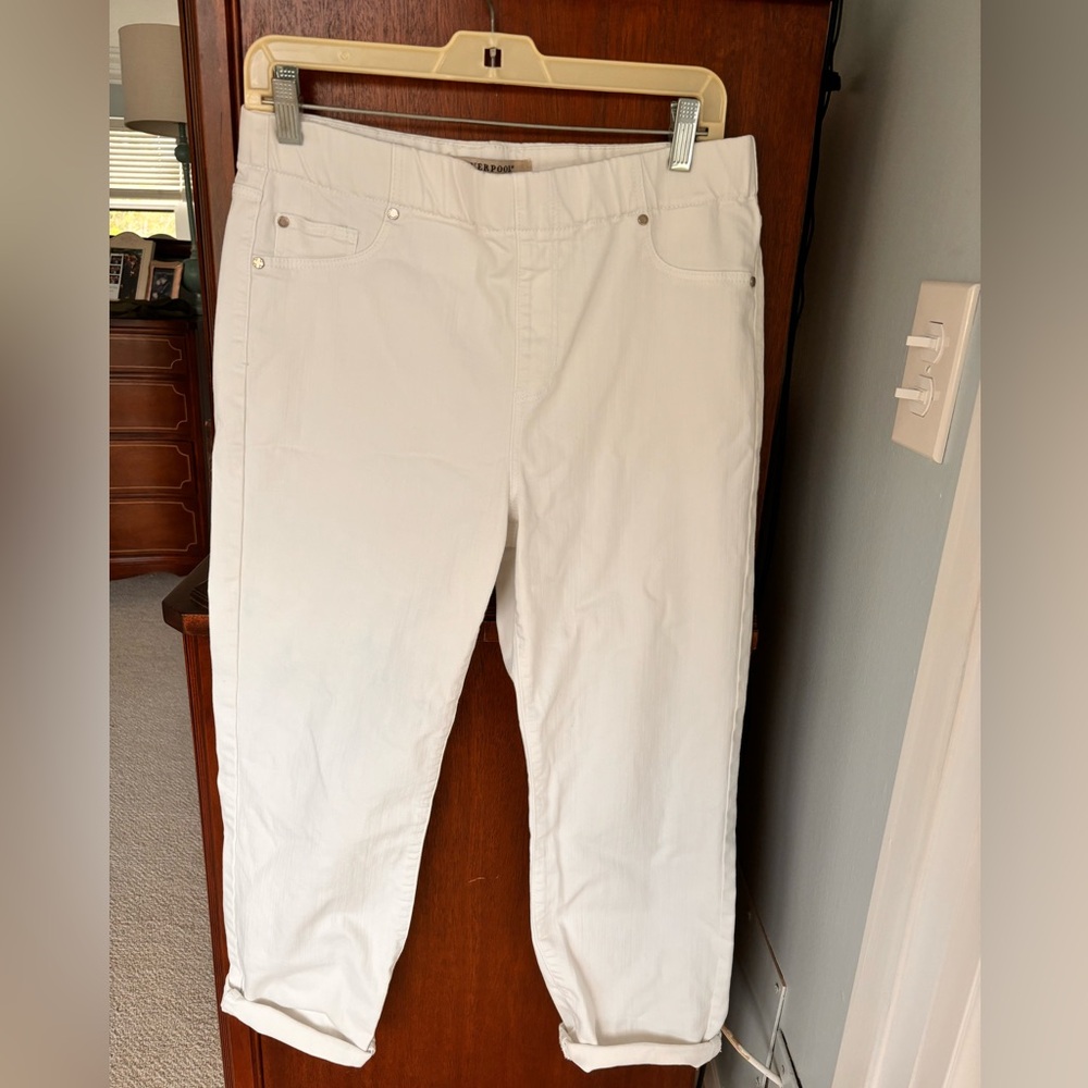 Liverpool Skinny Crop Pull On Pants Size 8 Like New - Picture 5 of 7